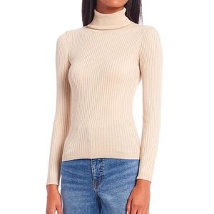 Dillards Copper Key Ribbed Turtleneck Sweater